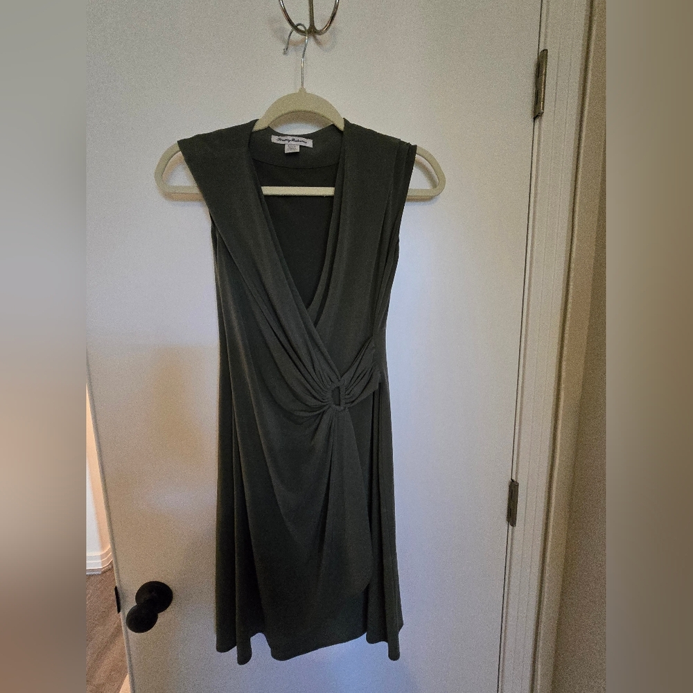 Tommy Bahama Olive Sleeveless Maxi Dress